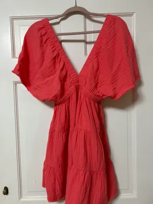 Women's Pool-To-Party Flutter Sleeve Dress thumbnail 3