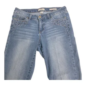 Vintage America Blues Rhinestone Embellished Skinny Jeans Women’s Size 8 Medium thumbnail 6