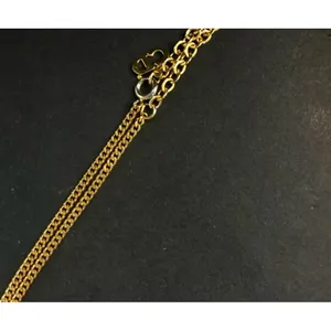 Christian Dior CD logo gold and crystal necklace thumbnail 7