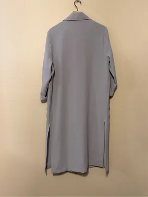 Top shop Grey duster trench coat Open Front Size 6 NWT thumbnail 5
