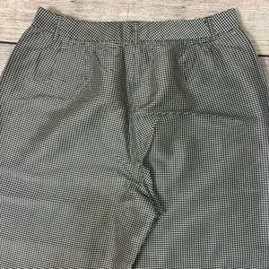 Anne Klein Women’s Gingham Ankle Pants Size 6 High Waist 100% Silk thumbnail 9