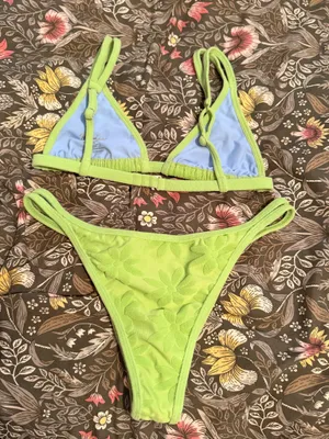 Bydee green flower swim set Size M thumbnail 3