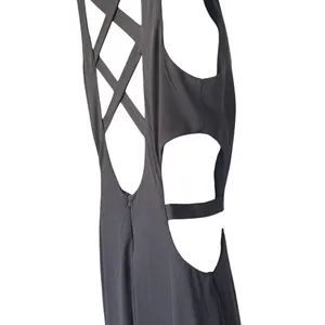 NWT Steppin Out Cut Out Maxi Dress‎ Sz 7 Black Formal Prom Evening Slit thumbnail 5