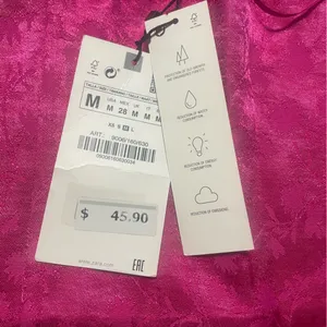 ZARA Jacquard Halter Corset Cropped Keyhole Top Button Side Zip Hot Pink Size M thumbnail 5