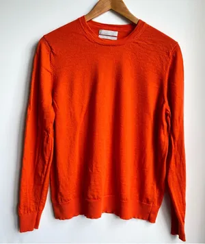 M&S Collection Marks & Spencer 100% Merino Wool Slim Cut Lightweight Sweater thumbnail 1