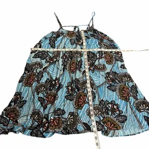 By Anthropologie Deja Blue Floral Dress Size Small thumbnail 8