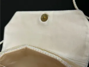 Beaded Evening Crossbody Shoulder Bag White thumbnail 10