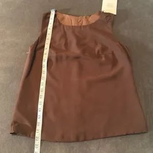 Women’s Brown Chiffon Lapel Jacket 3 Piece Formal Wedding Party Pant Suit Size 4 thumbnail 9