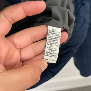 Abercrombie & Fitch Down Puffer Blue Jacket with Fur Trim Hood Size M Winter thumbnail 4
