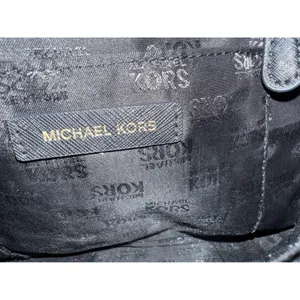 Michael Kors Savannah Large Satchel Black Saffiano Leather Crossbody Bag thumbnail 5