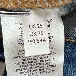 Pilcro Jeans Women 25 Blue‎ Distressed Mom High Rise Denim Stretch Festival thumbnail 12
