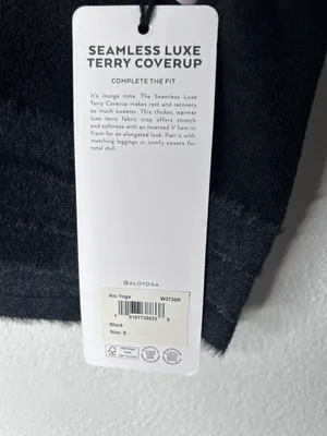 SEAMLESS LUXE TERRY CUDDLE COVERUP Small- NWT thumbnail 5