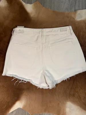 $60 NWT Cleo + Wolf White Distressed High-Rise Women’s Denim Shorts 28 Boot Barn thumbnail 5