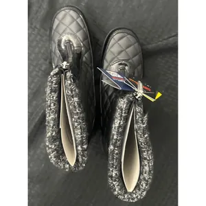 Khombu Megan Women's 9.5M Black Waterproof Winter Boots Thermolite Quilted NWT thumbnail 4