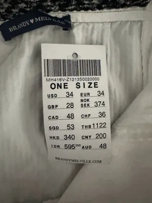 NWT Brandy Melville Tiana White Cotton Mini Dress One Size. thumbnail 9