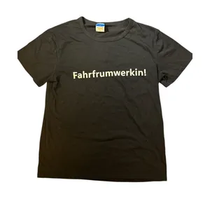 CX Lai Wang Black Fahrfimumwerkin Graphic T‎ Shirt Size L thumbnail 1