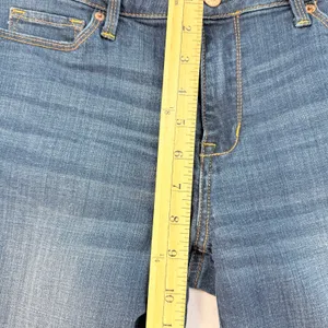 Abercrombie & Fitch Skinny Flare Jeans Mid Rise Dark Wash Stretch Denim Size 10R thumbnail 7