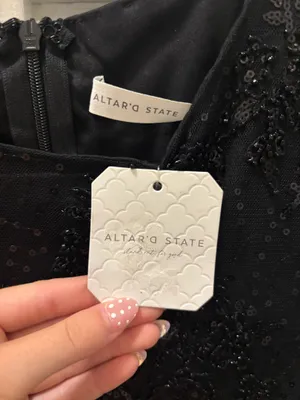 Altar'd State Dress mini black  thumbnail 4