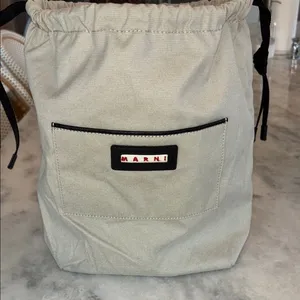 MARNI Drawstring Bag Tan thumbnail 2