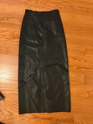 Olivaceous Leather Skirt thumbnail 2