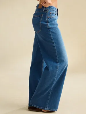 American Eagle Low-Rise Baggy Ultra Wide-Leg Jean Size 4 Regular thumbnail 5