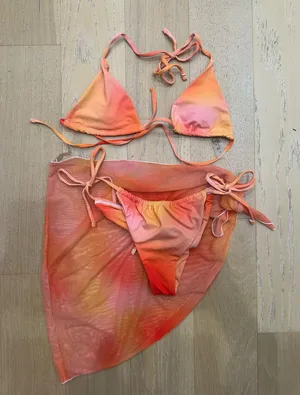 Shein Orange Bikini thumbnail 1