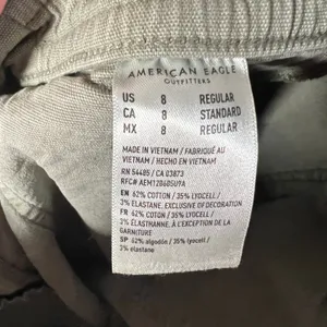American Eagle‎ Womens Size 8 Straight Leg Cargo Pants Skater Streetwear thumbnail 4