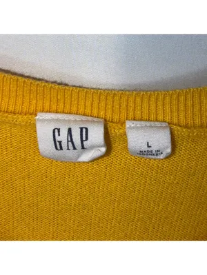 Gap Mustard Yellow Button Front Cardigan Size L thumbnail 4