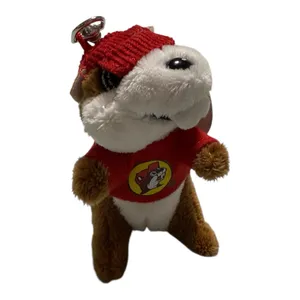Buc-ee’s Beaver Plush Keychain Clip Mascot Stuffed Animal Toy NWT Bag Charm thumbnail 2