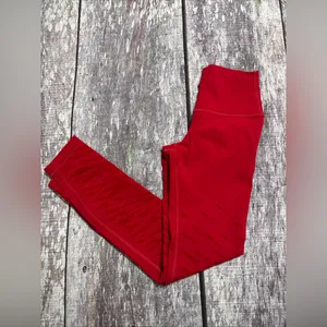Lululemon Lunar New Year Red Leggings Size 2 thumbnail 1