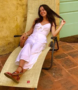 White Cotton Jumpsuit Size XS thumbnail 1