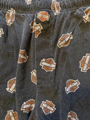 Harley-Davidson Logo Print Pajama Lounge Pants Ralph Marlin Men’s Medium thumbnail 3