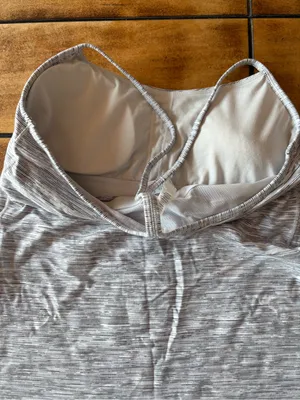 Lululemon Women’s Power Y Tank Top Space Dye Camo White Silver Spoon thumbnail 5