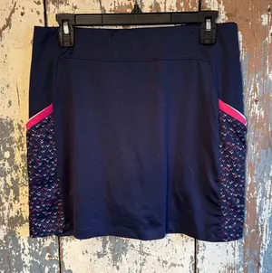 Callaway Women's Golf Athletic Skirt 17" Chev Print Block Skort size Medium thumbnail 1
