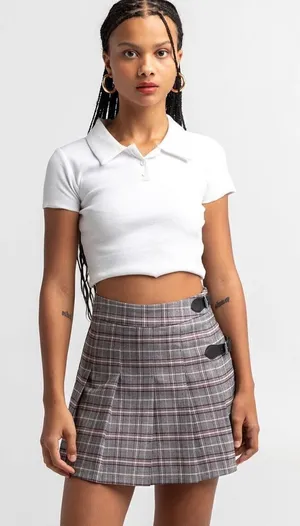 ✨FULL TILT Plaid Pleated Skirt✨ thumbnail 1