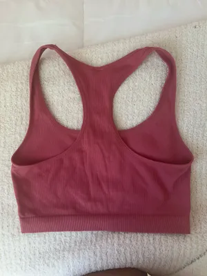 Pink Ribbed Halter Top thumbnail 4