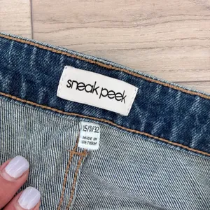 Sneak Peek Women Medium‎ Wash Wide Leg Cuffed Denim Jeans Size W32 thumbnail 4