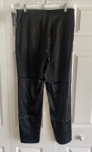 Equestrian Designs Tapered Trousers Womens Size M Black Satin Stretch Pants USA thumbnail 2