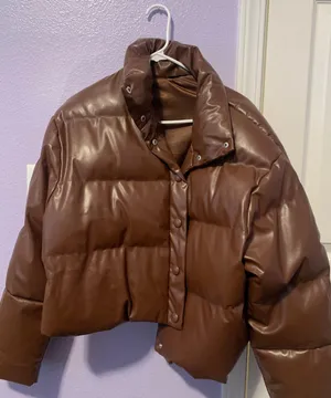 Brown Puffer Jacket Size XL thumbnail 2