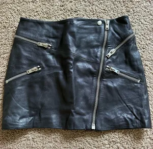 The Kooples Leather Skirt thumbnail 1