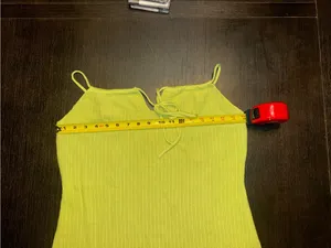 Y2K Lime Green Ribbed Knit Mini Dress | Bodycon Cami Dress Summer Vacation thumbnail 4