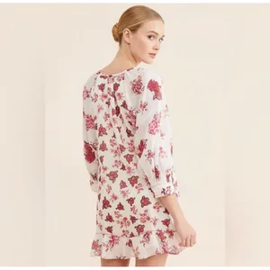 Free People Womens Dress Sz M Pink Camella Mini Floral Cottagecore‎ Prairie Boho thumbnail 2