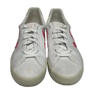 VEJA Campo Canvas Sneakers Shoes Womens 8 White Pink Lace Up Tennis Preppy thumbnail 5