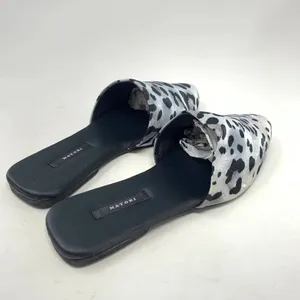 Natori Adore Satin Leopard Print‎ Mules Black Gray Size US 7 thumbnail 6