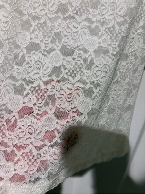 Lace V-Neck Camisole Tank Top - White thumbnail 5