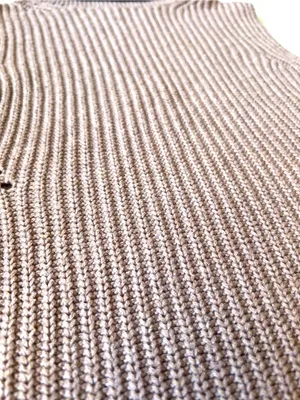 Abercrombie & Fitch XS Brown Sleeveless Turtleneck Ribbed Sweater Vest thumbnail 7