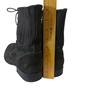 FRYE Women's Gray Lace Up Suede Combat Chelsea Boots Sz 9.5 B Almond Toe‎ thumbnail 8