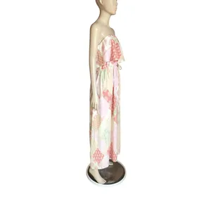 Ces Femme White, Pink and Green Patterned Maxi Dress thumbnail 5