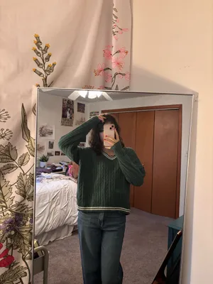 Hollister Dark Green Sweater thumbnail 2