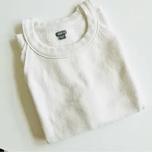 aerie White Sleeveless Sweatshirt Med thumbnail 1